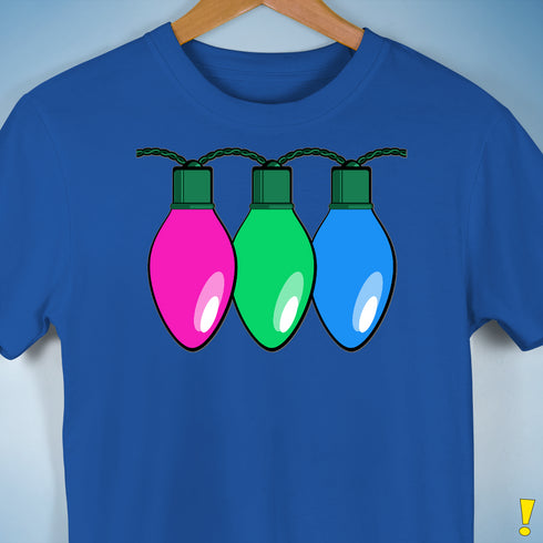 Polysexual Pride Christmas Lights Premium Unisex T-Shirt - Royal Blue
